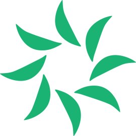 Atlantico Sur Logo Vector PNG | Green Leaf Swirl Emblem 
