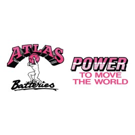Atlas Batteries Logo Vector PNG | Symbol of Enduring Power and Strength 