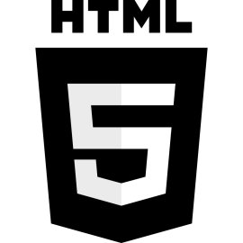 Html5 With Wordmark Blackwhite Logo Png | Html5 With Wordmark Blackwhite Logo Vector 