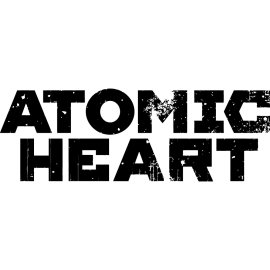 Atomic Heart Logo Vector Png | Atomic Heart Distressed Wordmark 