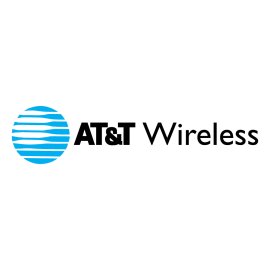 AT&T Wireless logo vector PNG | AT&T globe emblem in blue stripes 