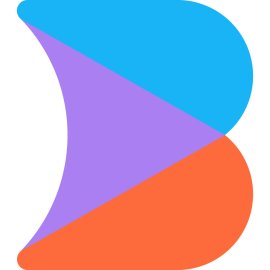 Colorful Builder Icon Logo Vector PNG | Modern Tri-Color Builder Brand Emblem 