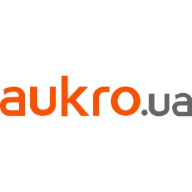 Aukro.ua official wordmark logo in orange and gray | Modern Aukro UA logo vector design 