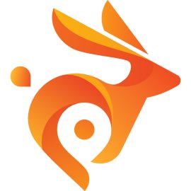 Bunny Icon Logo Vector PNG | Dynamic Rabbit Brand Emblem 