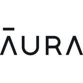 Aura Digital Safety Logo Vector PNG | Minimalist Cybersecurity Wordmark 