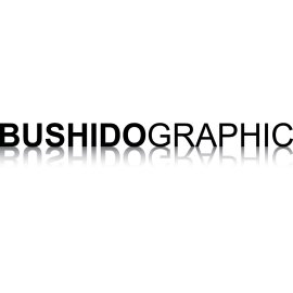 Bushido Graphic Logo Vector PNG | Minimalist Wordmark Identity 