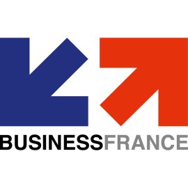 Business France Logo Vector PNG | Modern tricolor arrow emblem for French trade and investment 