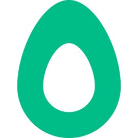 Avocode Logo Vector PNG | Modern avocado-shaped emblem 