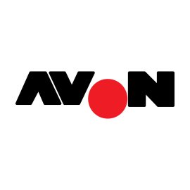 Avon Rubber Logo Vector PNG | Bold AVON Wordmark with Red Circle Icon 