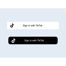 Sign In With Tiktok Button Logo Png | Sign In With Tiktok Button Logo Vector 