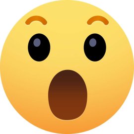 Facebook Reaction Wow Logo Png | Facebook Reaction Wow Logo Vector | Wow Expression | Emoji Burst | Social Surprise | Facebook Reaction