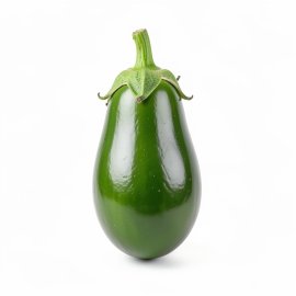Green Eggplant Cute Editable Style PNG Design Resource