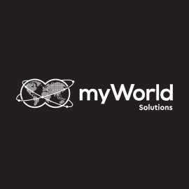Myworld Solutions Logo Png | Myworld Solutions Logo Vector | Global Connectivity | Digital Ecosystem | Innovative Solutions | Brand Identity