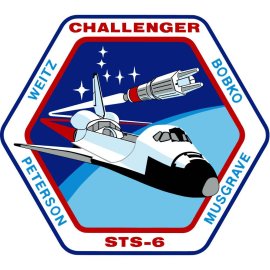 Sts 6 Crew Insignia Logo Png | Sts 6 Crew Insignia Logo Vector | STS-6 Crew Insignia | Space Shuttle Legacy | Mission Patch Design | Astronaut Emblem