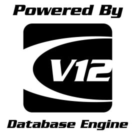 V12 Database Engine Logo Png | V12 Database Engine Logo Vector | Velocity of Thought | Twelve Cylinders of Data | The Engine That Powers Insight | V12 Database Engine