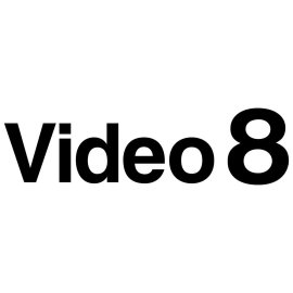 Video 8 Logo Png | Video 8 Logo Vector | Analog Renaissance | 8mm Heritage | Pixel Perfect | Retro Futurism