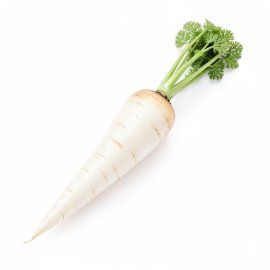 White Carrot Realistic Vegetable Illustration PNG Asset